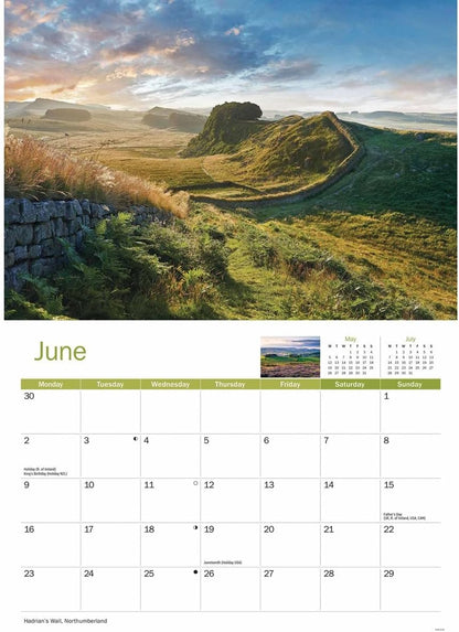 North East England A4 Calendar 2025 (PFP)