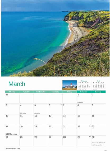 North East England A4 Calendar 2025 (PFP)