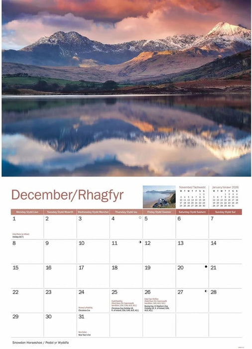 North Wales A4 Calendar 2025 (PFP)