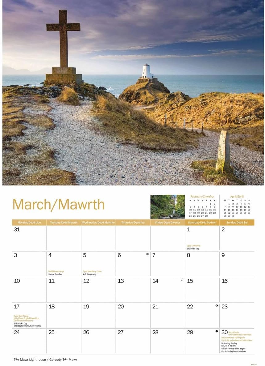 North Wales A4 Calendar 2025 (PFP)