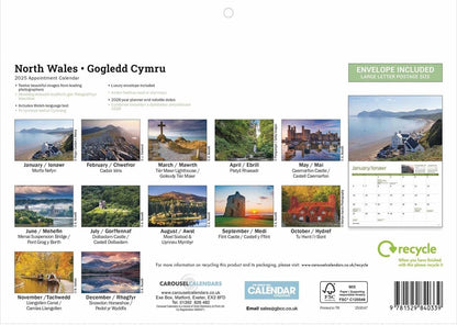 North Wales A4 Calendar 2025 (PFP)