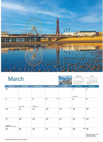 North West England A4 Calendar 2025 (PFP)