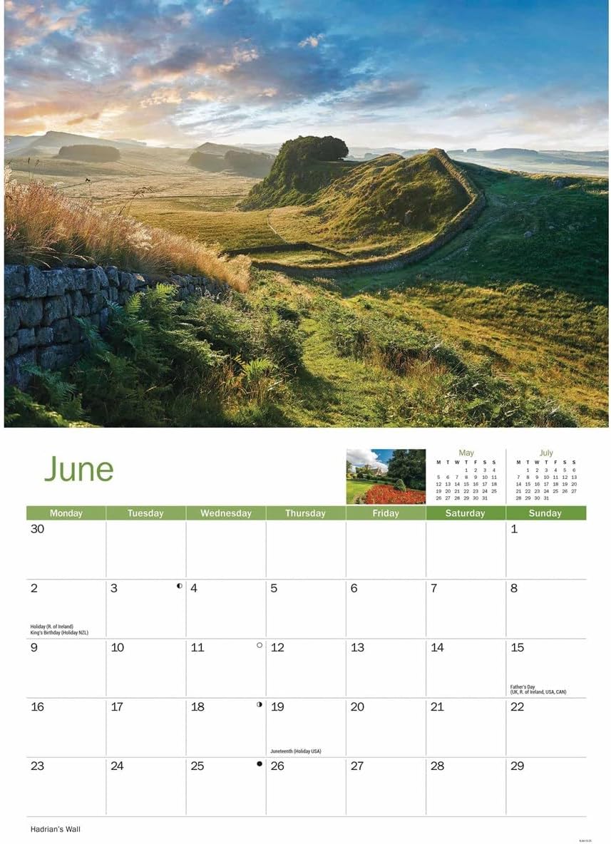 Northumberland & Durham A4 Calendar 2025 (PFP)