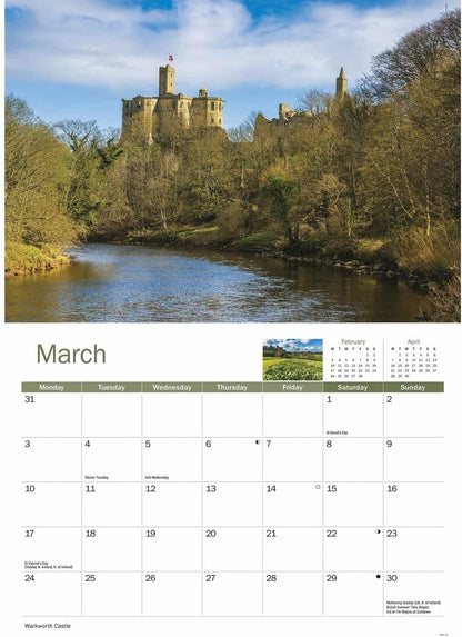 Northumberland & Durham A4 Calendar 2025 (PFP)