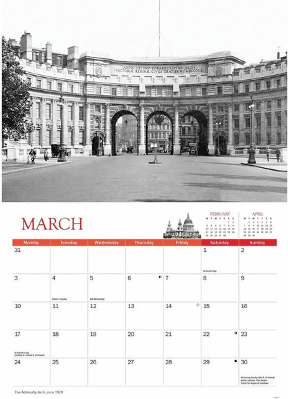 Nostalgic London A4 Calendar 2025 (PFP)