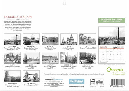 Nostalgic London A4 Calendar 2025 (PFP)