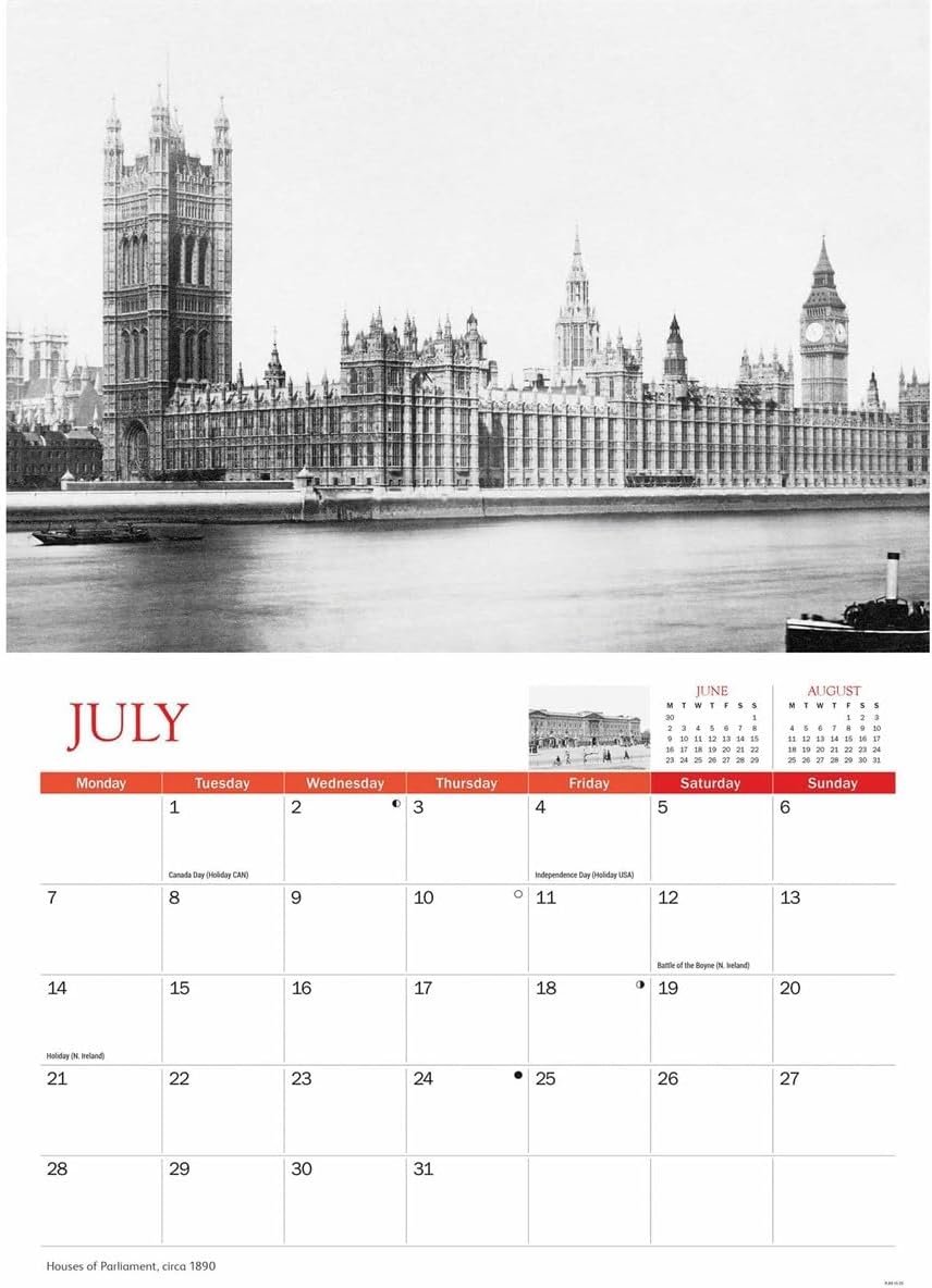 Nostalgic London A4 Calendar 2025 (PFP)