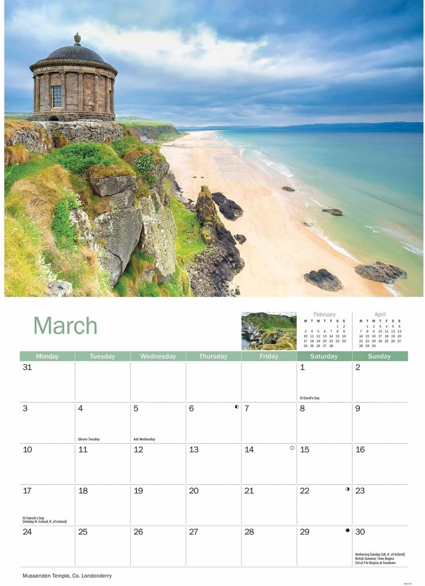 Northern Ireland A4 Calendar 2025 (PFP)