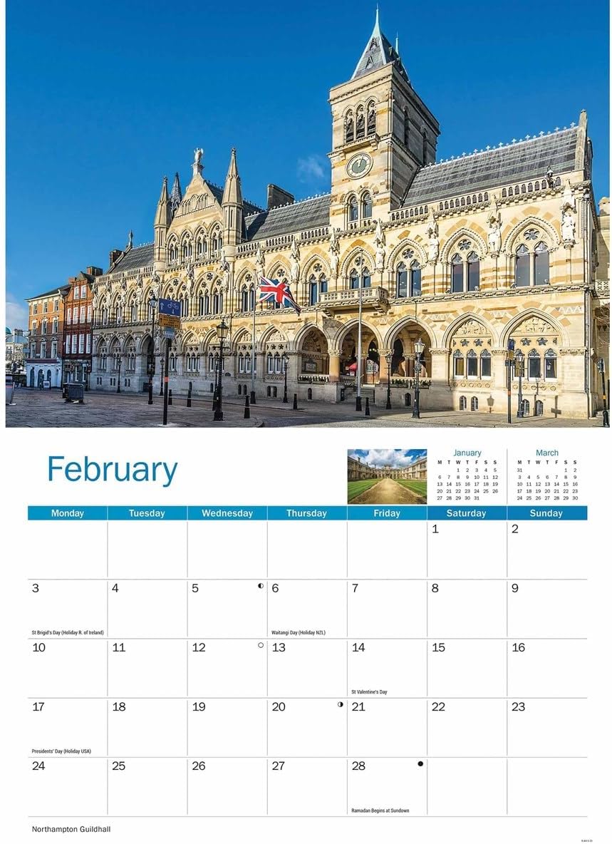 Northamptonshire A4 Calendar 2025 (PFP)