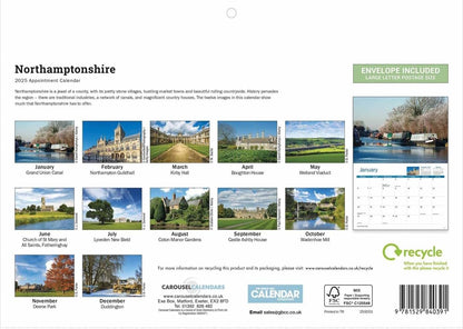 Northamptonshire A4 Calendar 2025 (PFP)