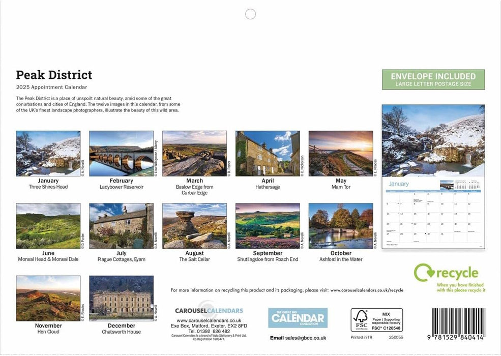 Peak District A4 Calendar 2025 (PFP)