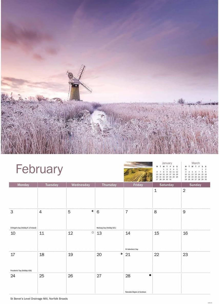 Rural Britain A4 Calendar 2025 (PFP)