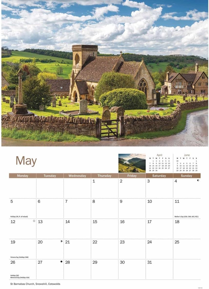 Rural Britain A4 Calendar 2025 (PFP)