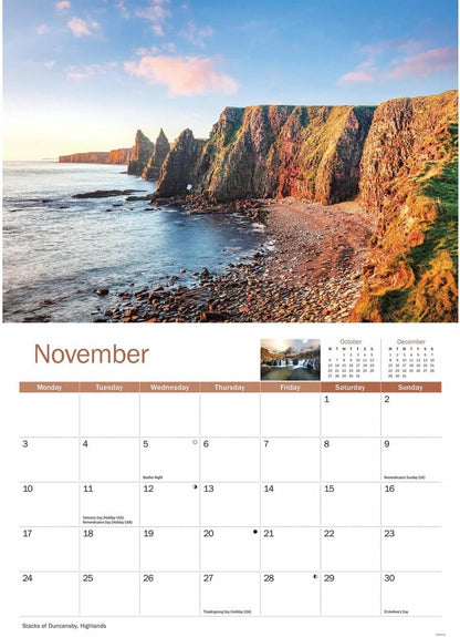 Scottish Highlands & Islands A4 Calendar 2025 (PFP)