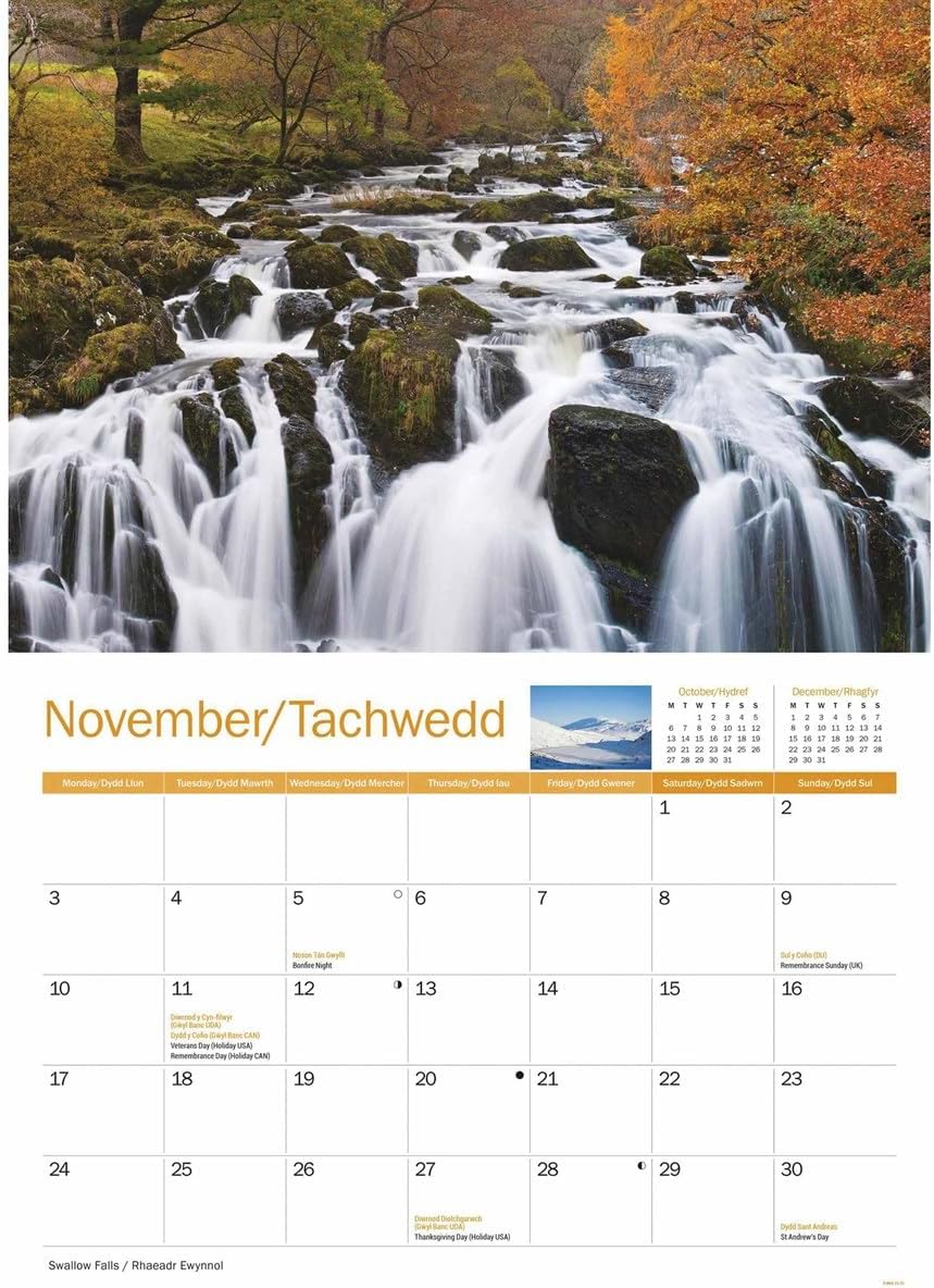 Snowdonia A4 Calendar 2025 (PFP)