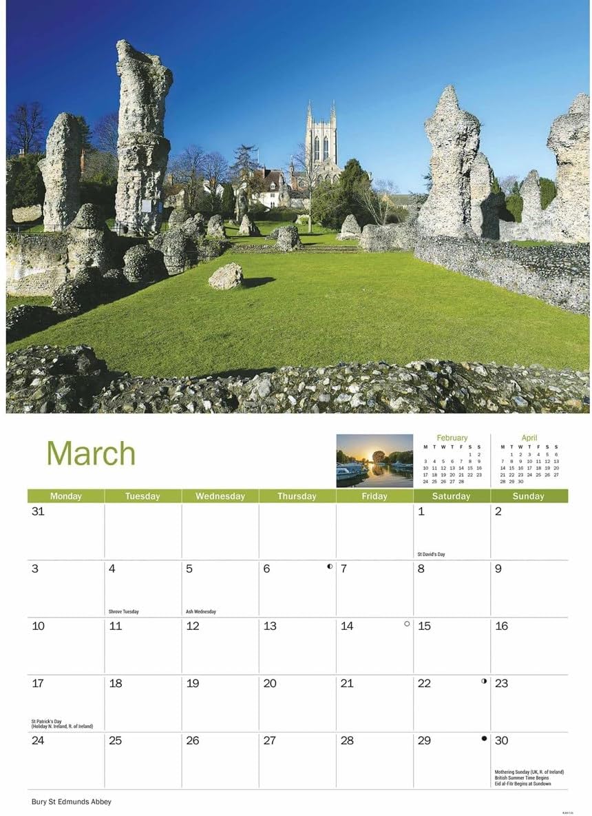 Suffolk A4 Calendar 2025 (PFP)