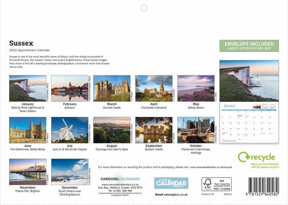 Sussex A4 Calendar 2025 (PFP)