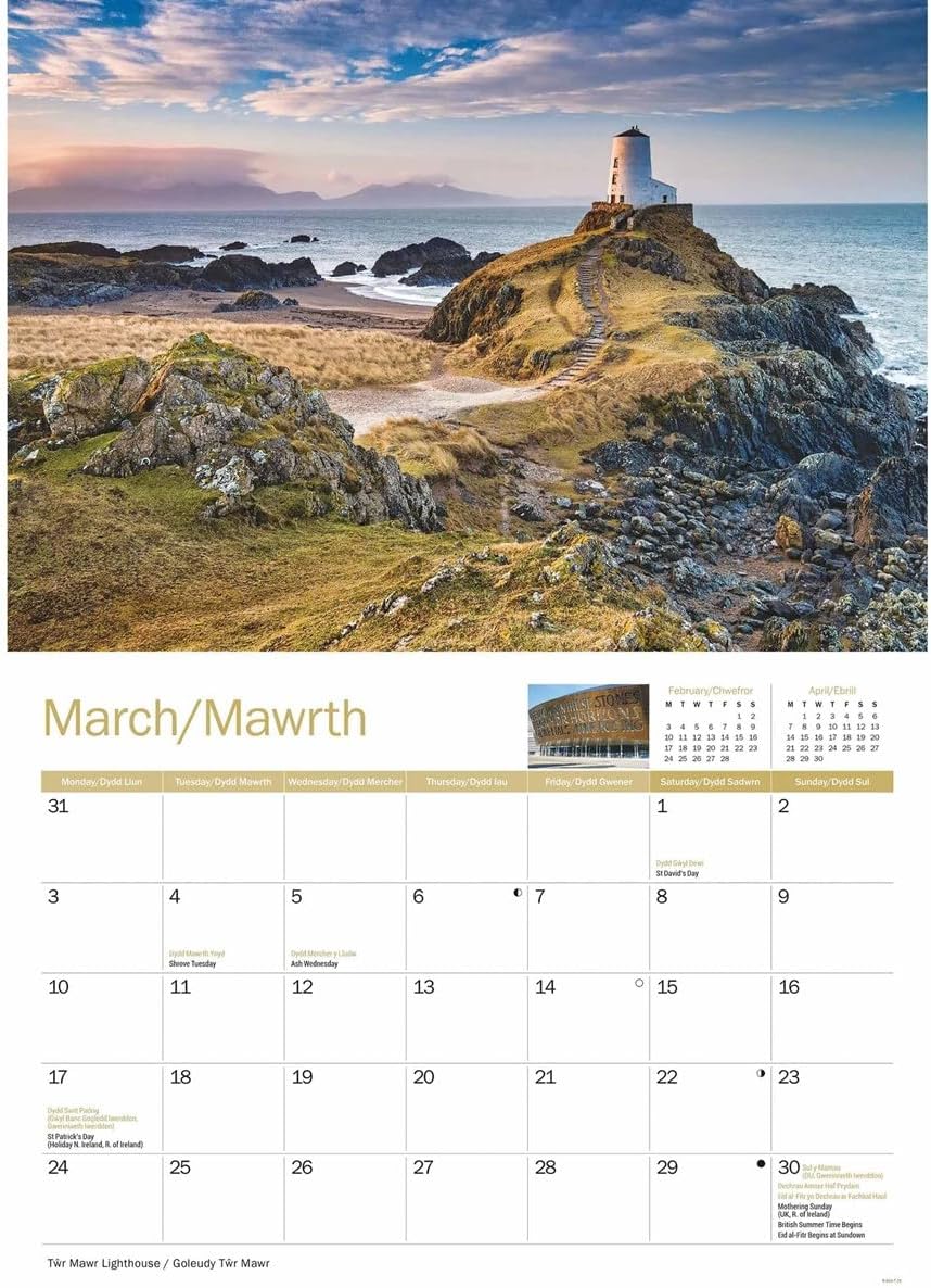 Wales A4 Calendar 2025 (PFP)
