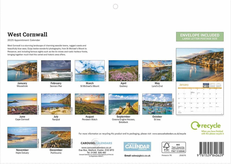 West Cornwall A4 Calendar 2025 (PFP)