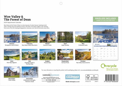 Wye Valley & The Forest of Dean A4 Calendar 2025 (PFP)