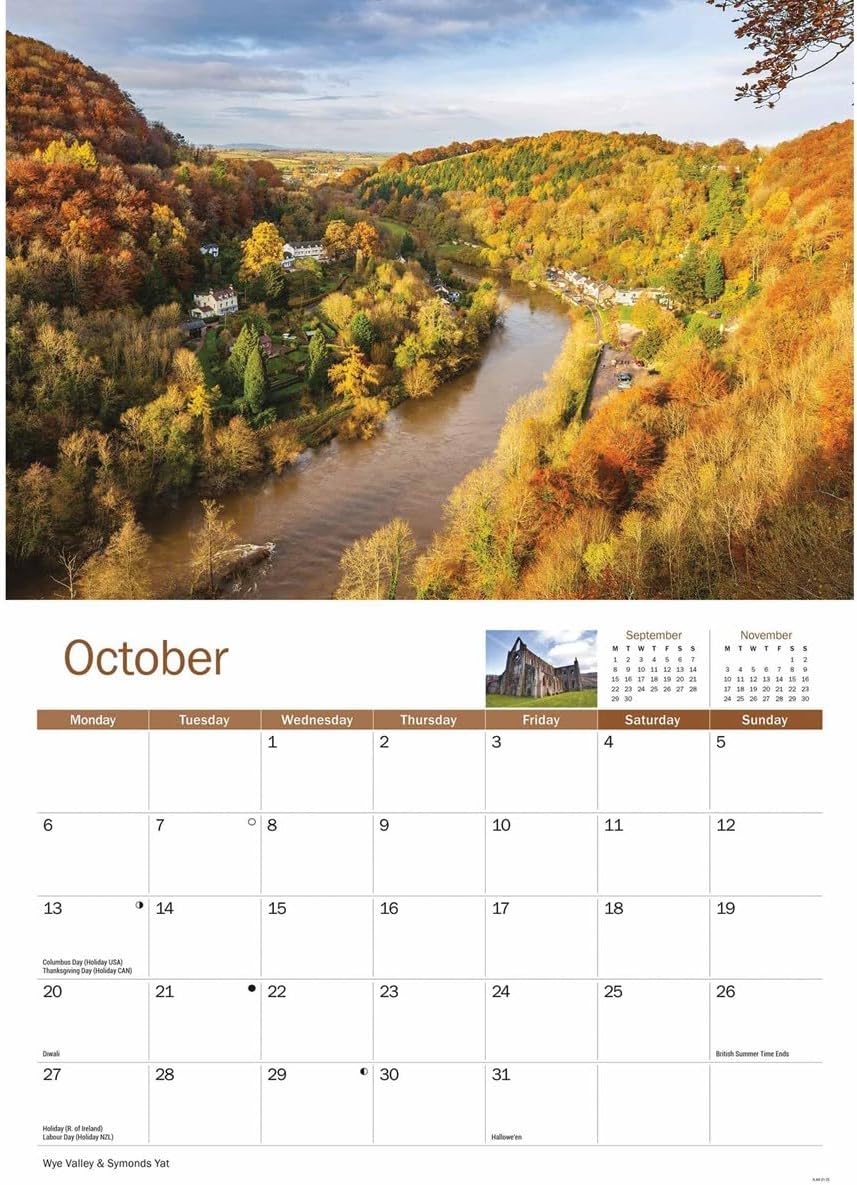 Wye Valley & The Forest of Dean A4 Calendar 2025 (PFP)