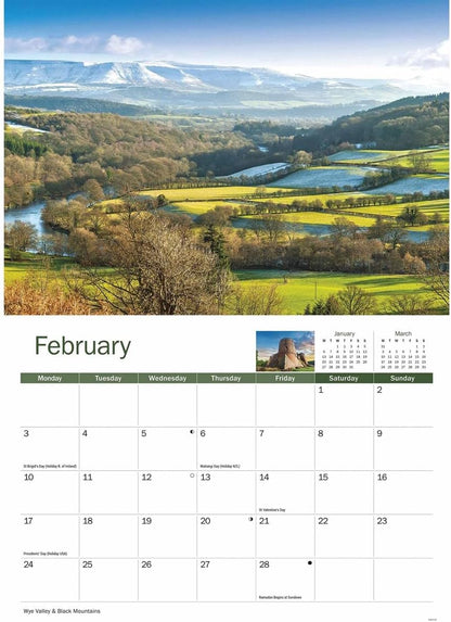 Wye Valley & The Forest of Dean A4 Calendar 2025 (PFP)