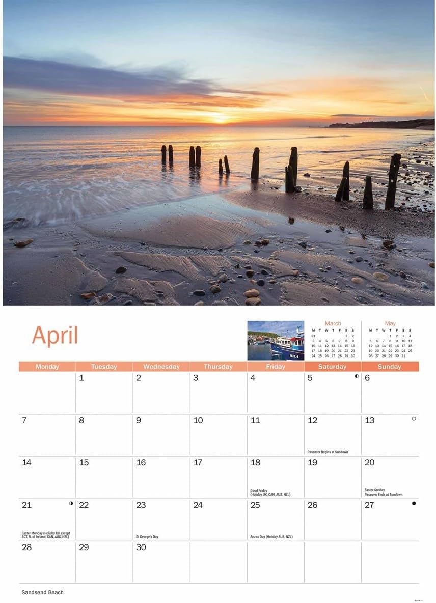 Yorkshire Coast A4 Calendar 2025 (PFP)