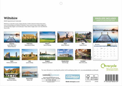 Wiltshire A4 Calendar 2025 (PFP)