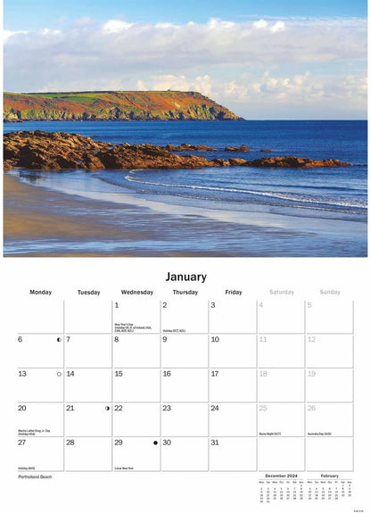 Cornish Riviera A5 Calendar 2025