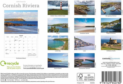 Cornish Riviera A5 Calendar 2025