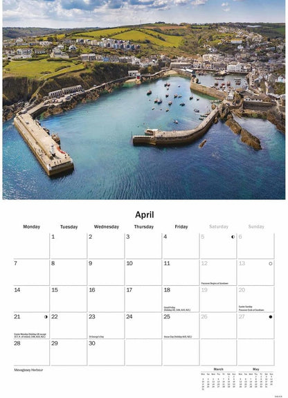 Cornish Riviera A5 Calendar 2025