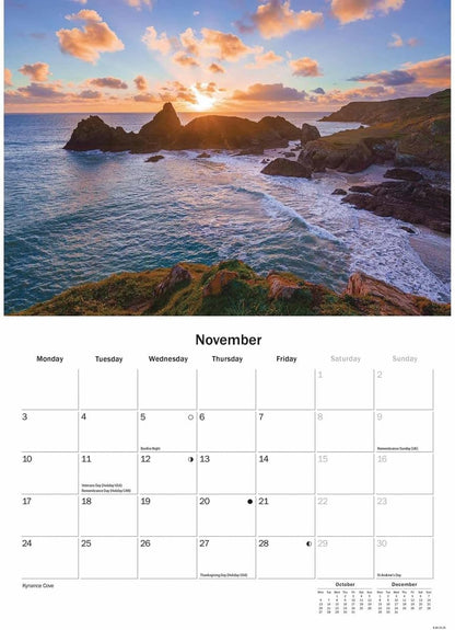 Cornwall A5 Calendar 2025