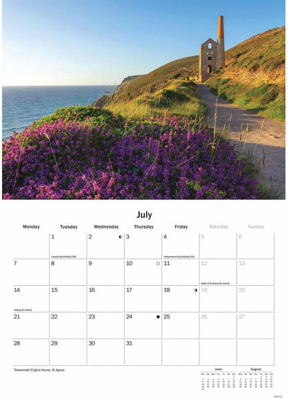 Cornwall A5 Calendar 2025