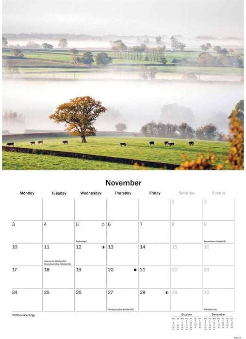 Cotswolds A5 Calendar 2025