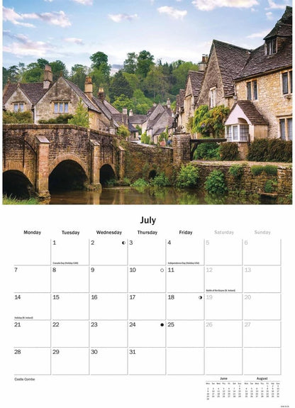 Cotswolds A5 Calendar 2025