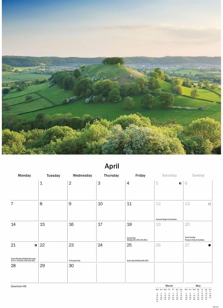 Cotswolds A5 Calendar 2025