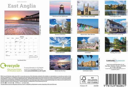 East Anglia A5 Calendar 2025
