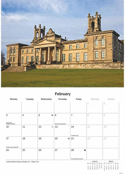 Edinburgh A5 Calendar 2025