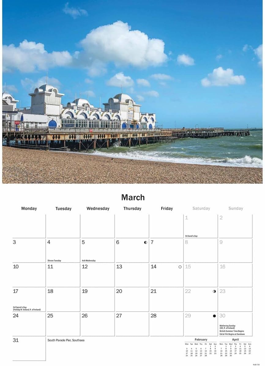 Hampshire A5 Calendar 2025