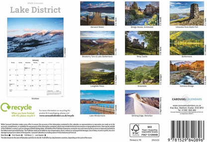 Lake District A5 Calendar 2025
