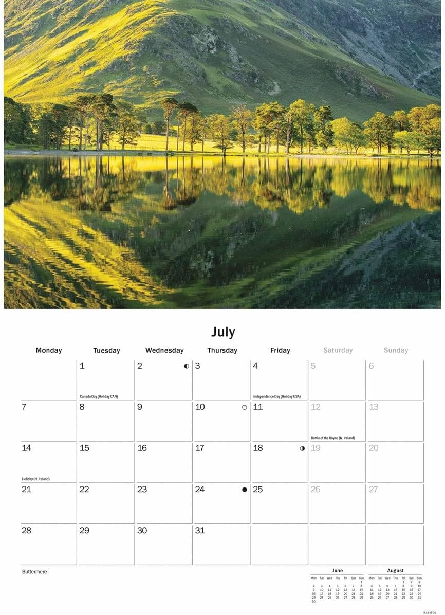 Lake District A5 Calendar 2025