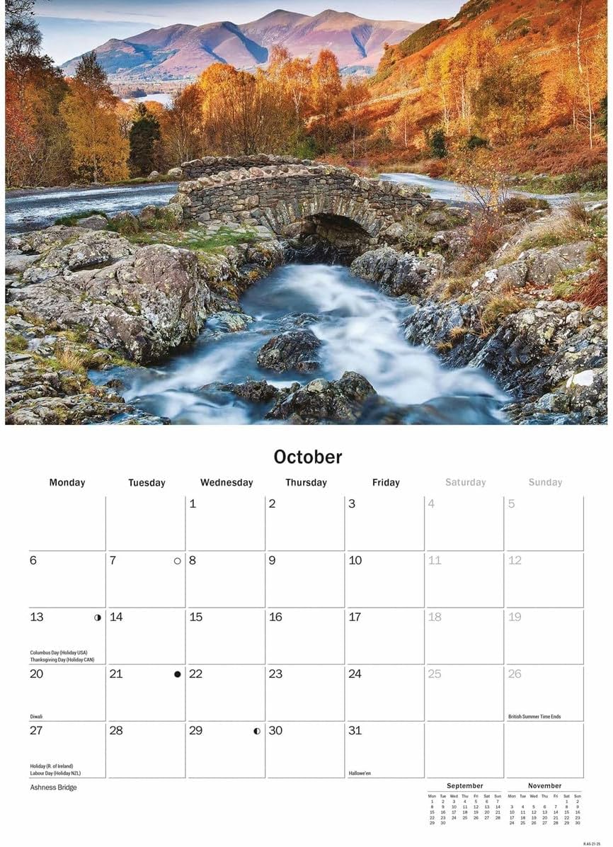 Lake District A5 Calendar 2025