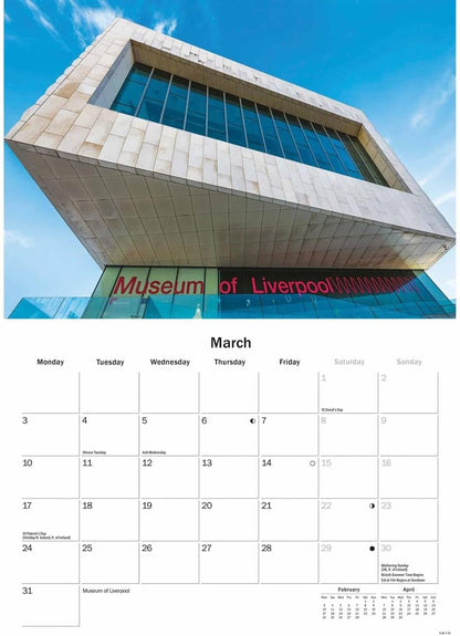 Liverpool A5 Calendar 2025