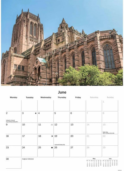 Liverpool A5 Calendar 2025