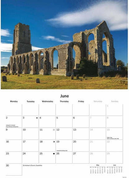 Suffolk A5 Calendar 2025