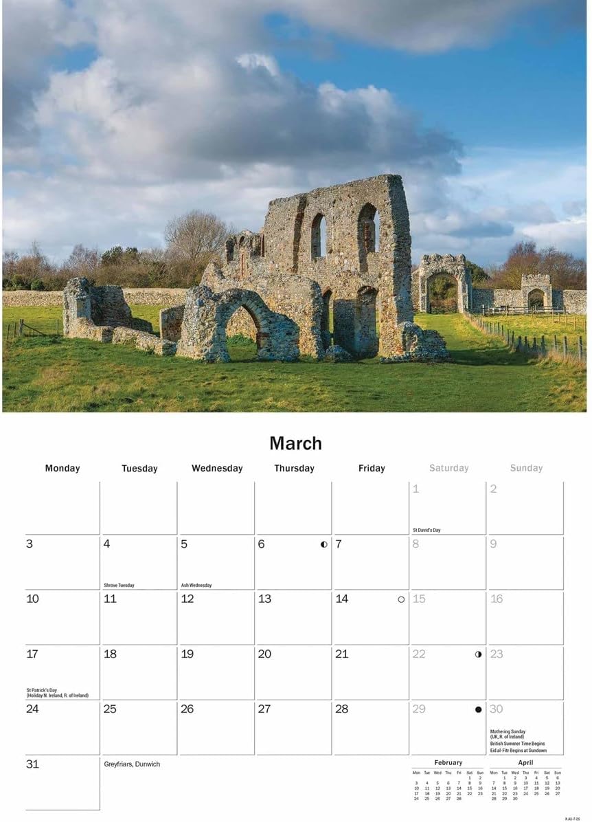 Suffolk A5 Calendar 2025