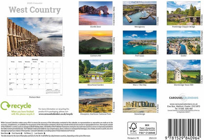 West Country A5 Calendar 2025