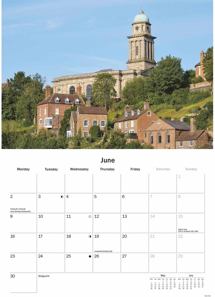 Shropshire A5 Calendar 2025
