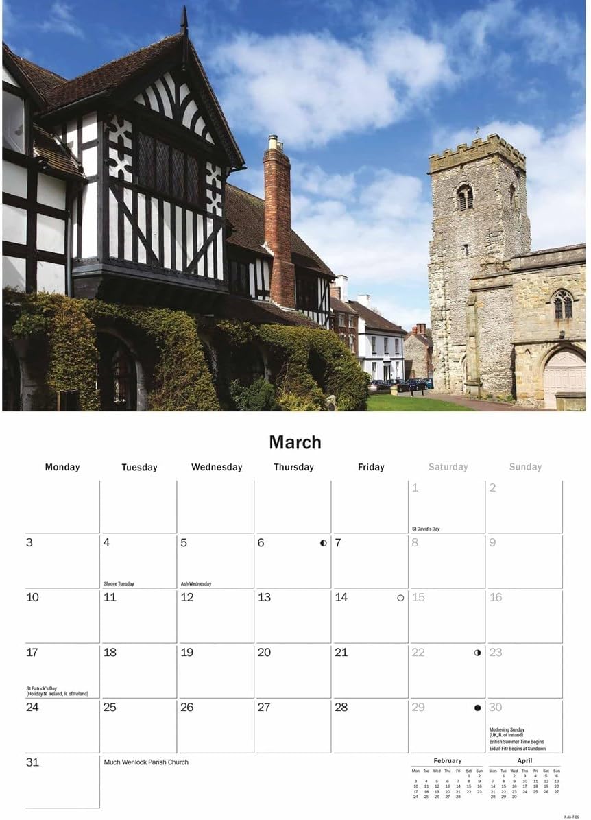 Shropshire A5 Calendar 2025
