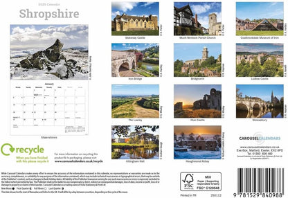 Shropshire A5 Calendar 2025